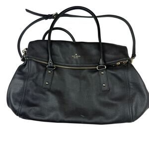 Kate Spade Black Leather Satchel Shoulder Bag